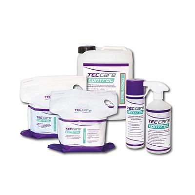 TECcare control Available in wipes, sprays and fluid